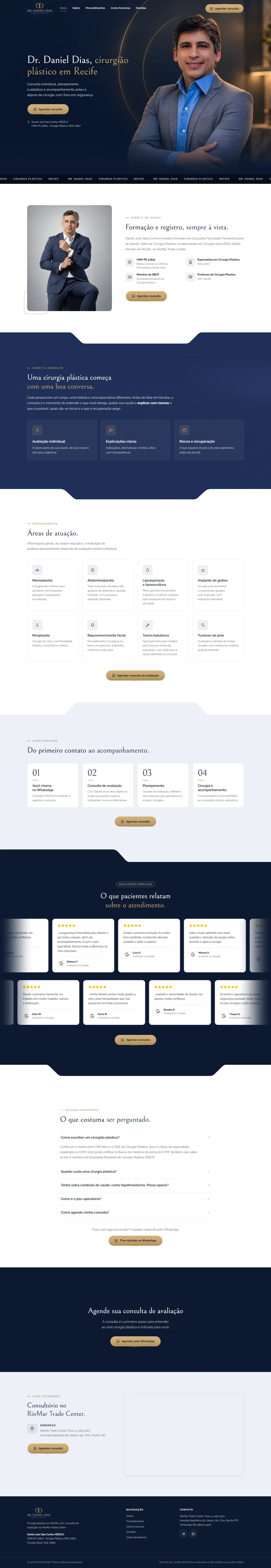 Landing page do Dr. Daniel Dias