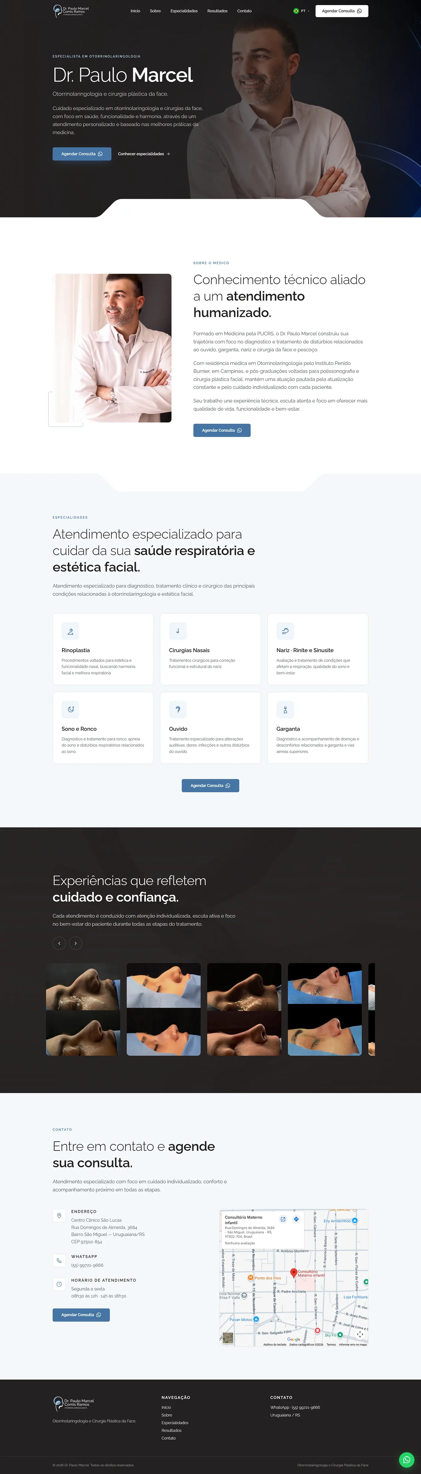 Landing page institucional do Dr. Paulo Marcel